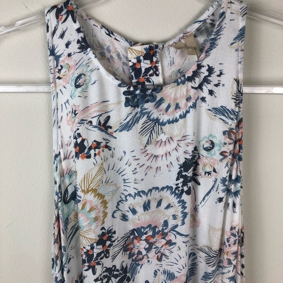 Roxy- Floral Print Beach Style Dress size: M - Picture 2 of 11